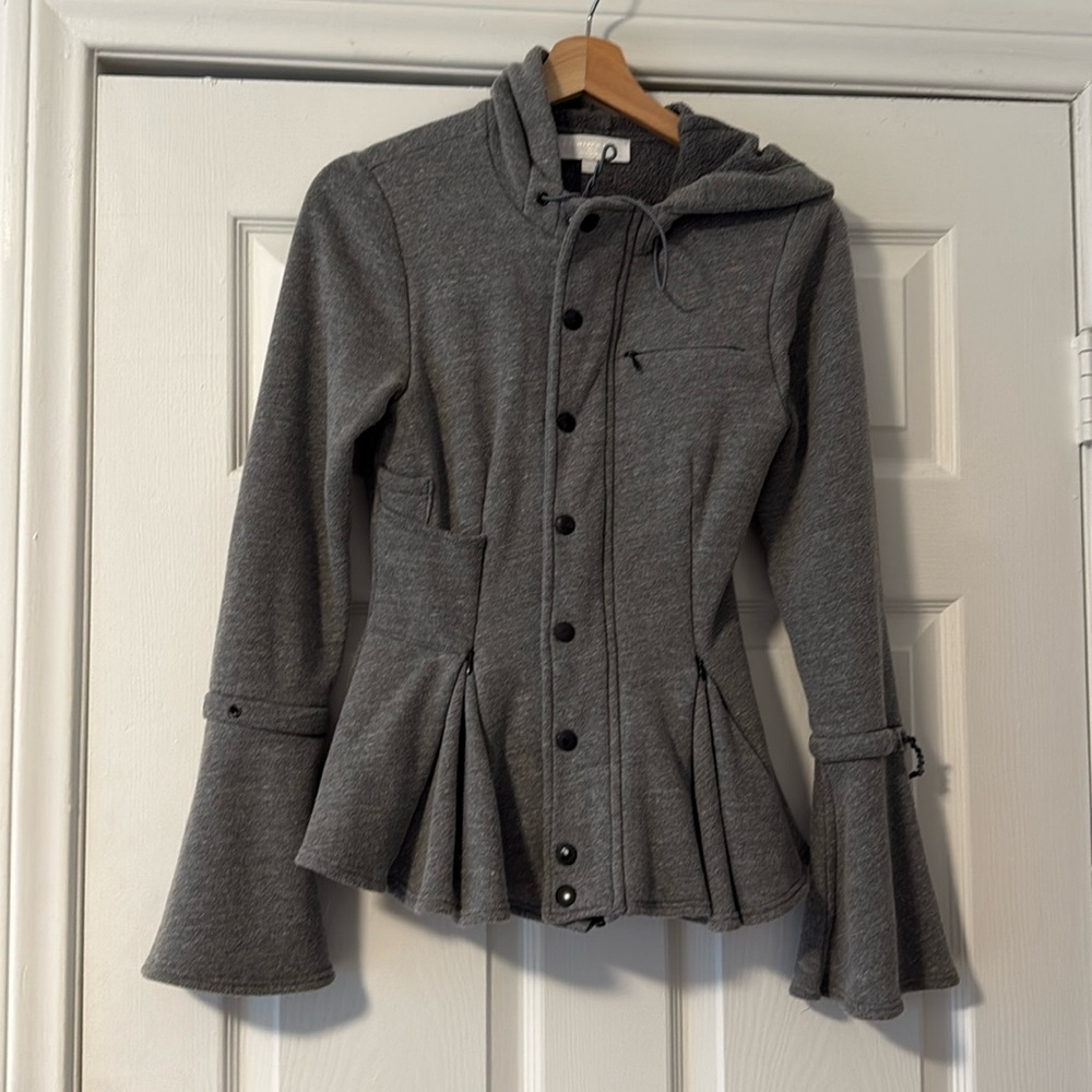 Jonathan Simkai x Carbon8 Gray Peplum Jacket